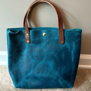 KMM & Co Petrol Blue Blue Bison Mini Tote